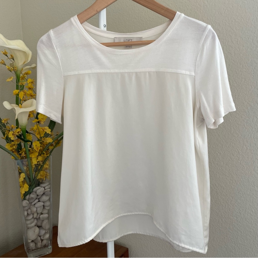 LOFT Short Sleeve Blouse Size XSP